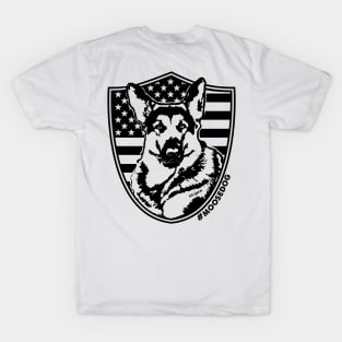 Star Spangled Moosedog (double sided T-shirt) T-Shirt